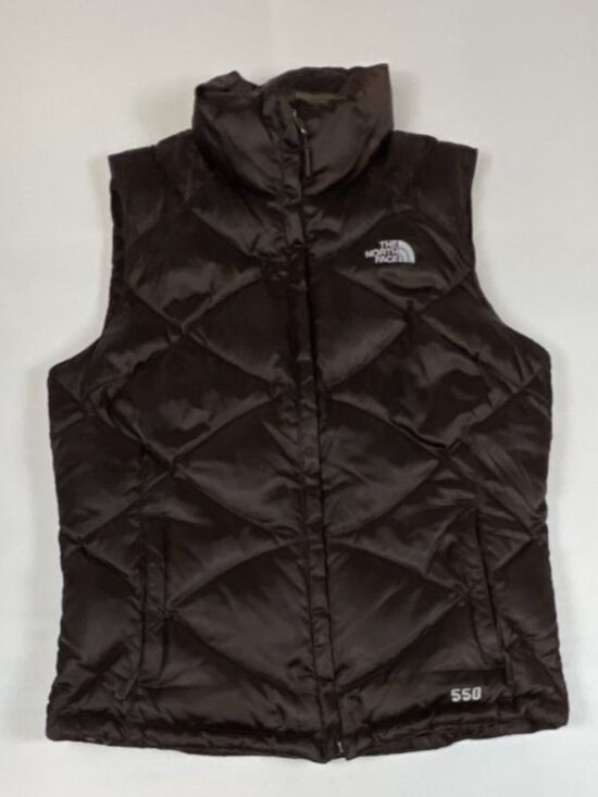 The North Face Jackets & Blazers - The North Face Women M Brown 550-Down Puffer Vest Diamond Quilted Aconcagua